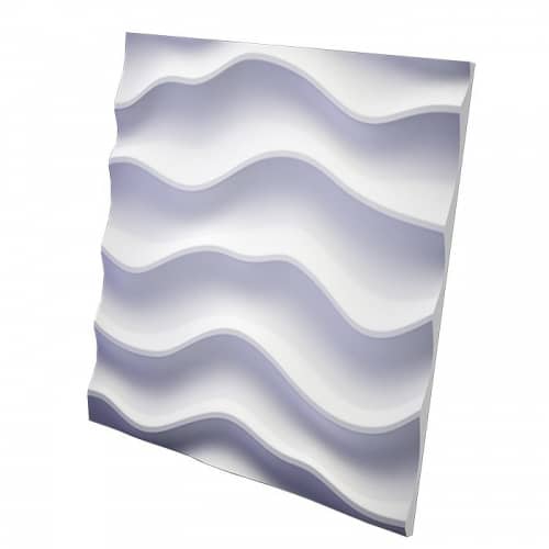 3D панель из гипса Artpole Sandy 2 LED White дизайнерская 3 модуля 600х600 мм
