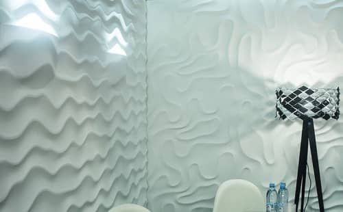 3D панель из гипса Artpole Sandy 2 LED White дизайнерская 3 модуля 600х600 мм