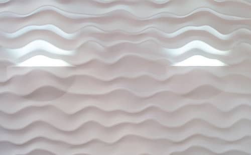 3D панель из гипса Artpole Sandy 2 LED White дизайнерская 3 модуля 600х600 мм
