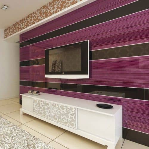 3D панель Artpole Barcode лиловый дизайнерская из стекла 600х600 мм