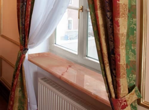 Купить Подоконник Danke Premium Onyx ПВХ глянцевый резка 550 мм по низкой цене