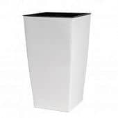 Купить Кашпо Lechuza Color Cubico Complete white 22x22x41 см по низкой цене