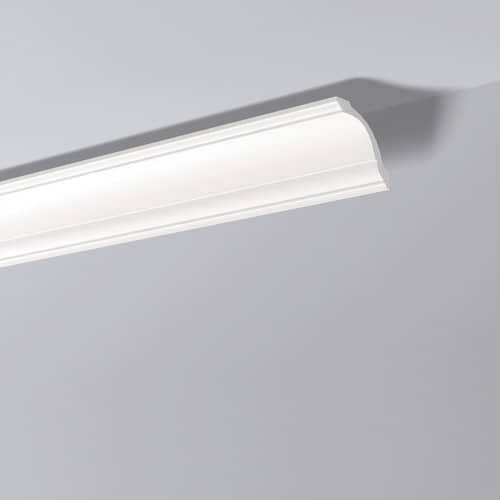 Потолочный плинтус из пенопласта, пвх, полиуретана, пенополистирола и дюрополимера.