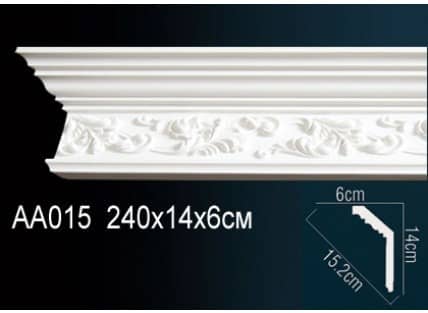 Потолочный плинтус из пенопласта, пвх, полиуретана, пенополистирола и дюрополимера.