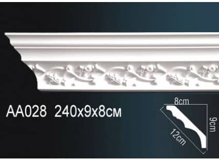 Потолочный плинтус из пенопласта, пвх, полиуретана, пенополистирола и дюрополимера.