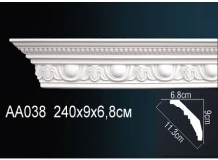 Потолочный плинтус из пенопласта, пвх, полиуретана, пенополистирола и дюрополимера.