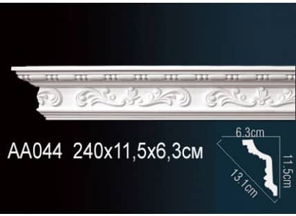 Потолочный плинтус из пенопласта, пвх, полиуретана, пенополистирола и дюрополимера.