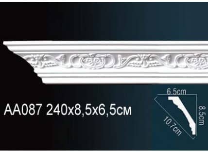 Потолочный плинтус из пенопласта, пвх, полиуретана, пенополистирола и дюрополимера.