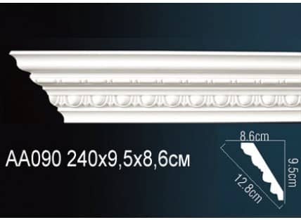 Потолочный плинтус из пенопласта, пвх, полиуретана, пенополистирола и дюрополимера.
