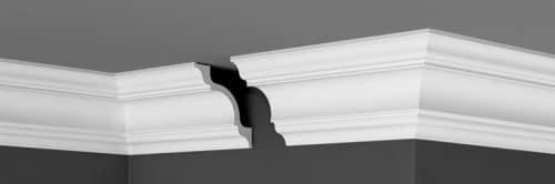 Потолочный плинтус из пенопласта, пвх, полиуретана, пенополистирола и дюрополимера.