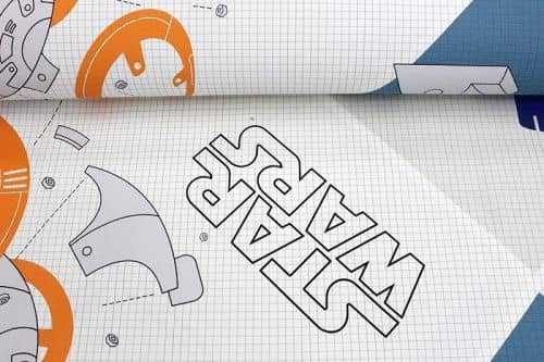 Купить Обои Erismann Disney StarWars Чертежи E-D-007A виниловые на флизелиновой основе по низкой цене