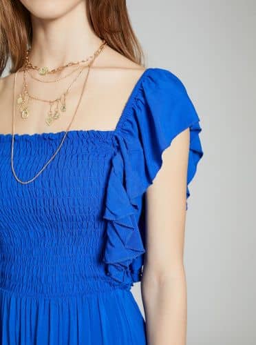 Купить Платье Piazza Italia длинное, синее по низкой цене