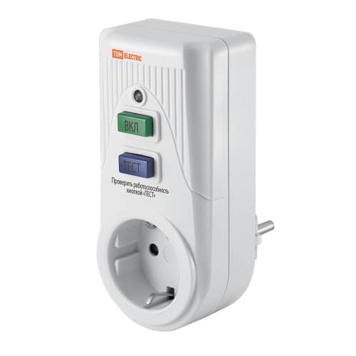 Купить УЗО в розетку 16А TDM по низкой цене