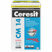 Купить Клей Ceresit CM 14 Extra для керамической плитки и керамогранита 25 кг по низкой цене