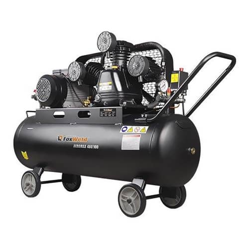 Купить Компрессор масляный с ременным приводом FoxWeld AeroMAX 480/100, 100 л, 480 л/мин, 2,2 кВт по низкой цене