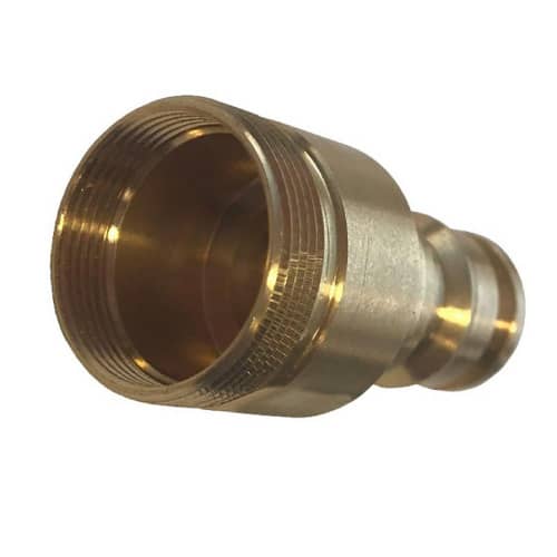 Купить Штуцер на смеситель быстросъемный 2 резьбы под аэратор латунь по низкой цене