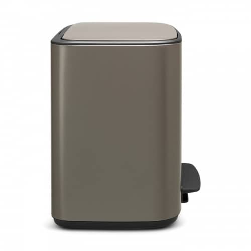 Купить Бак Brabantia Pedal Bin Bo мусорный, платиновый, 11+23 л по низкой цене