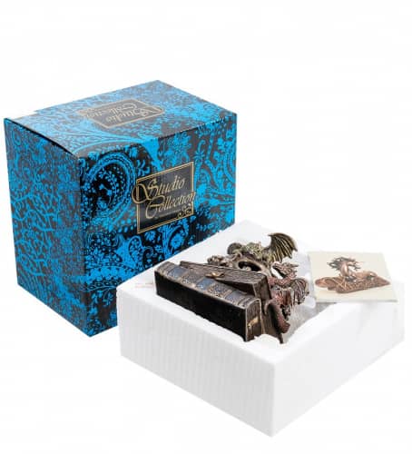 Купить Статуэтка Veronese Драконы на черепе и книгах WS-919 по низкой цене