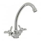Купить Смеситель Zerich SKZC 1294  для кухни двуручный по низкой цене