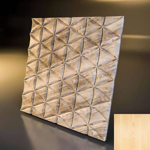 3D панель стеновая Relieffo Constellation (Сосна) Д036С 600х600х30 мм
