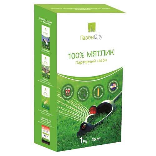 Купить Семена газонной травы «Мятлик 100%» 1 кг по низкой цене