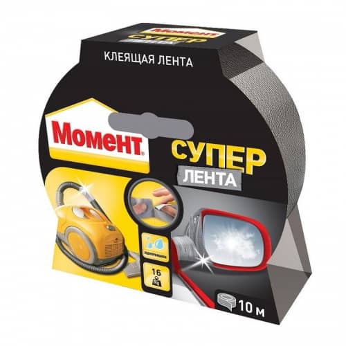 Купить Лента Супер Момент, клеящая, серебряная, 10 м по низкой цене