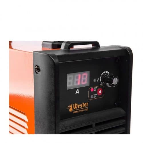 Купить Инвертор Wester сварочный MMA-VRD 200 (10-200A, 120-260B, 8,8кВА, ПВ 70% 1,6-5 мм) по низкой цене