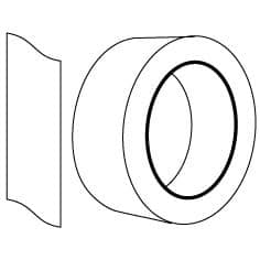 Купить Лента малярная, жёлтая, 0,019x25 м по низкой цене