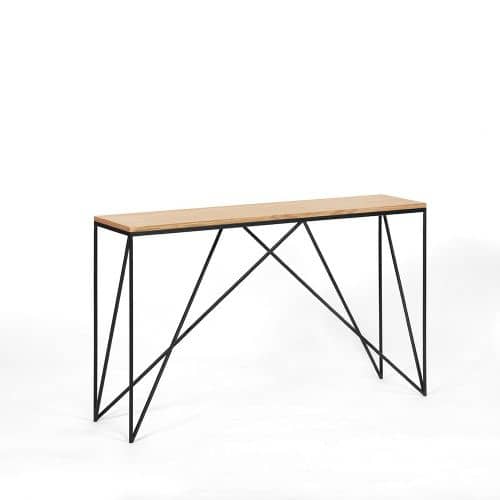 Купить Консоль Intelligent Design Monaco black светлый дуб по низкой цене