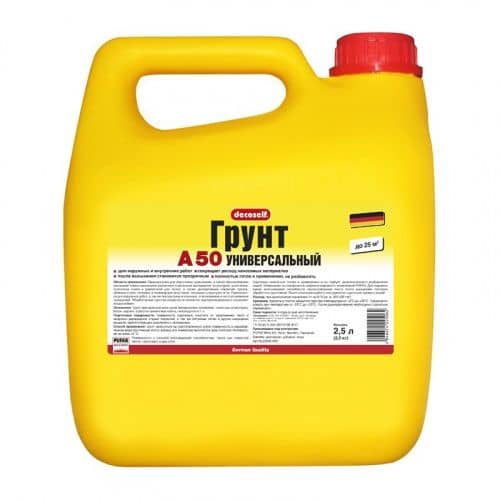 Купить Грунтовка PUFAS Decoself A50 универсальная 2,5 л по низкой цене