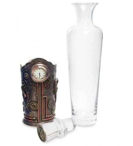 Купить Декантер Veronese Часы наслаждения в стиле стимпанк по низкой цене