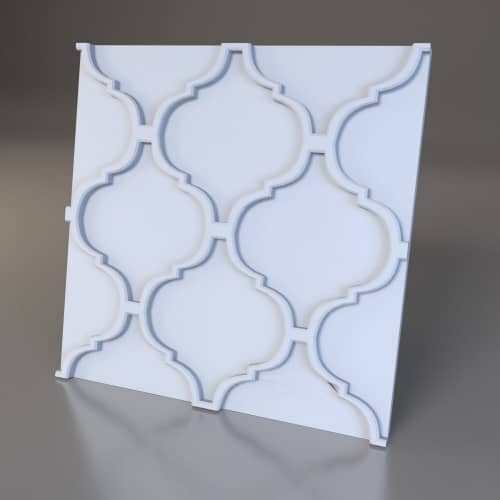 3D панель стеновая Relieffo Scroll 019 из пенополиуретана 600x600x30 мм