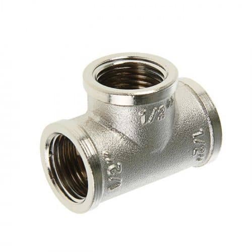 Купить Тройник Valtec латунный вн.резьба 1/2" по низкой цене