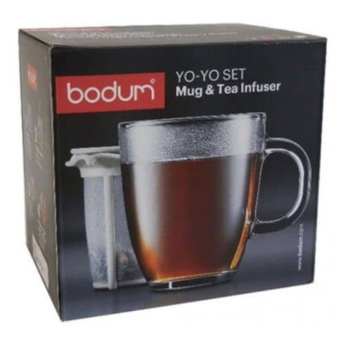Купить Кружка с фильтром BODUM YO-YO, 0.35л, цвет красный по низкой цене