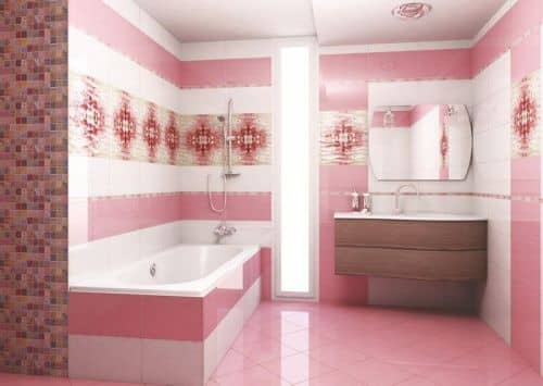 Купить Плитка Ceradim Allure Pink настенная 25х45 см по низкой цене