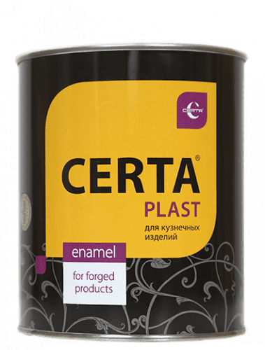 Купить Эмаль Certa Plast для кузнечных изделий, 0,5 кг по низкой цене