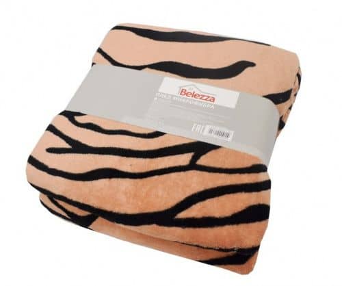 Купить Плед Belezza Tiger микрофибра 200х220 см по низкой цене