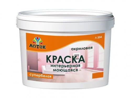 Купить Краска Оптимист Латек Л204 интерьерная моющаяся супербелая 3 кг по низкой цене