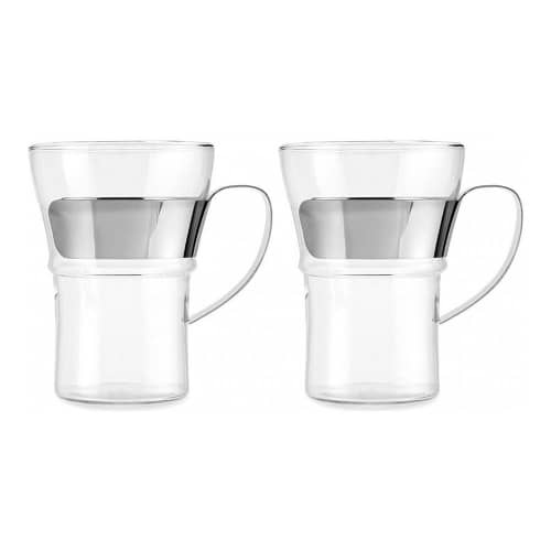 Купить Набор кружек (2 штуки) BODUM Assam, 0.35л, цвет хром по низкой цене