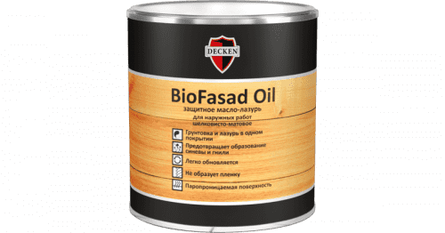 Купить Масло-лазурь DECKEN BioFasad Oil бесцветное защитное для древесины по низкой цене