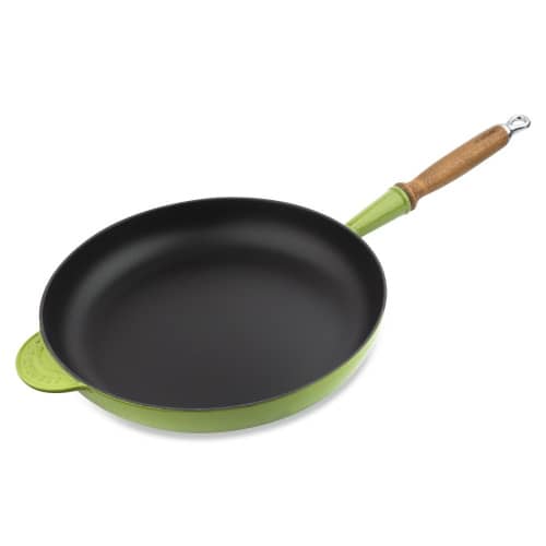Купить Сковорода Le Creuset чугунная, эмалированная, зеленая, 28 см по низкой цене