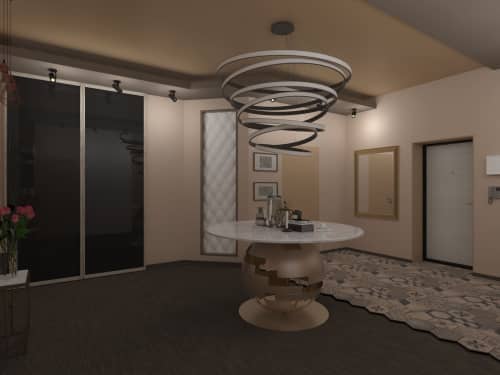3D панель стеновая Relieffo Lounge 060 из пенополиуретана 600x600x30 мм
