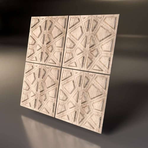 3D панель стеновая Relieffo Pie (Ясень) Д021Я 600х600х30 мм