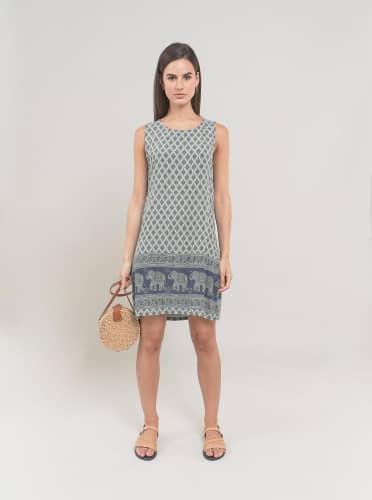 Купить Платье Piazza Italia цвет милитари по низкой цене