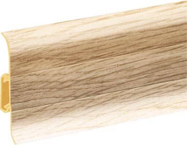 Деревянный, металлический, пластиковый напольный плинтус.