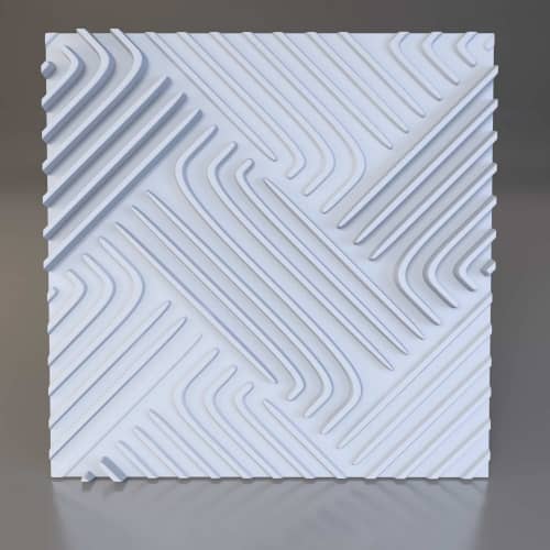 3D панель стеновая Relieffo Ensemble 032 из пенополиуретана 600x600x30 мм