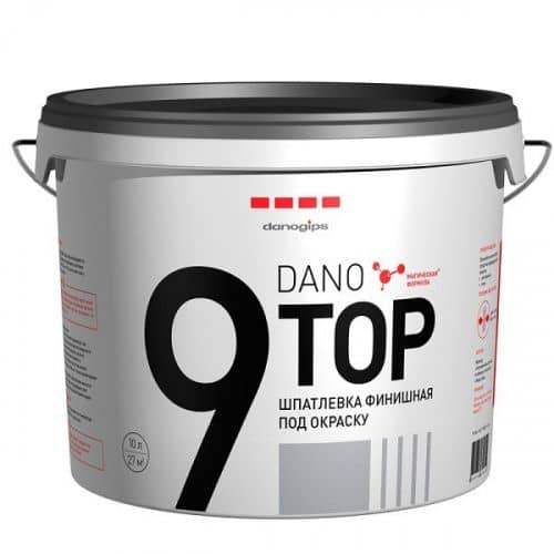 Купить Шпатлевка Danogips Dano Top 9 финишная полимерная 10 л по низкой цене