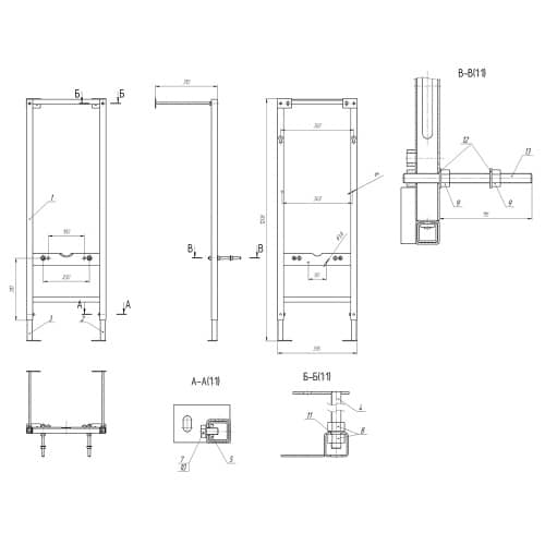 Купить Инсталляция Cersanit DELFI с унитазом, сиденьем, кнопкой по низкой цене