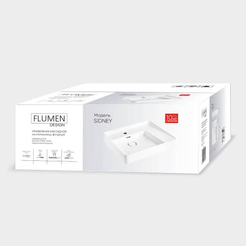 Купить Раковина на столешницу FLUMEN DESIGN Sidney 60 см по низкой цене