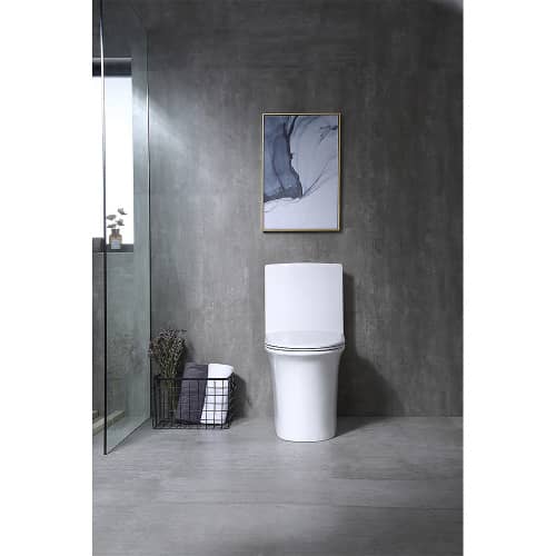 Купить Унитаз-моноблок FLUMEN DESIGN Versal безободковый с сиденьем плавное закрытие по низкой цене